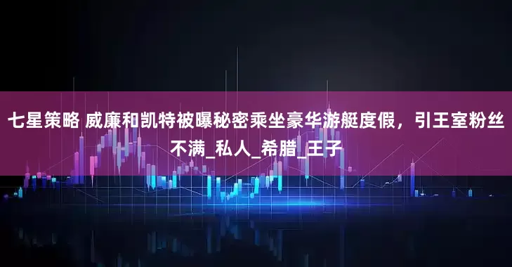 七星策略 威廉和凯特被曝秘密乘坐豪华游艇度假，引王室粉丝不满_私人_希腊_王子
